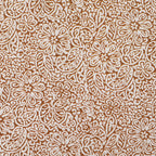 Baumwoll Popeline floral - braun - Reststück 1,6M