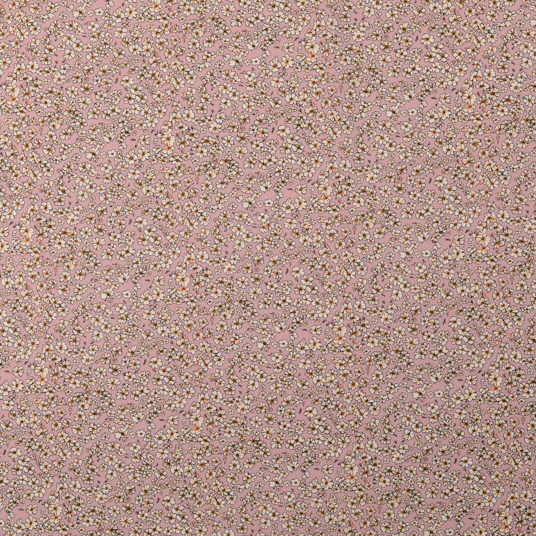 Baumwoll Voile "Blümchen" - altrosa