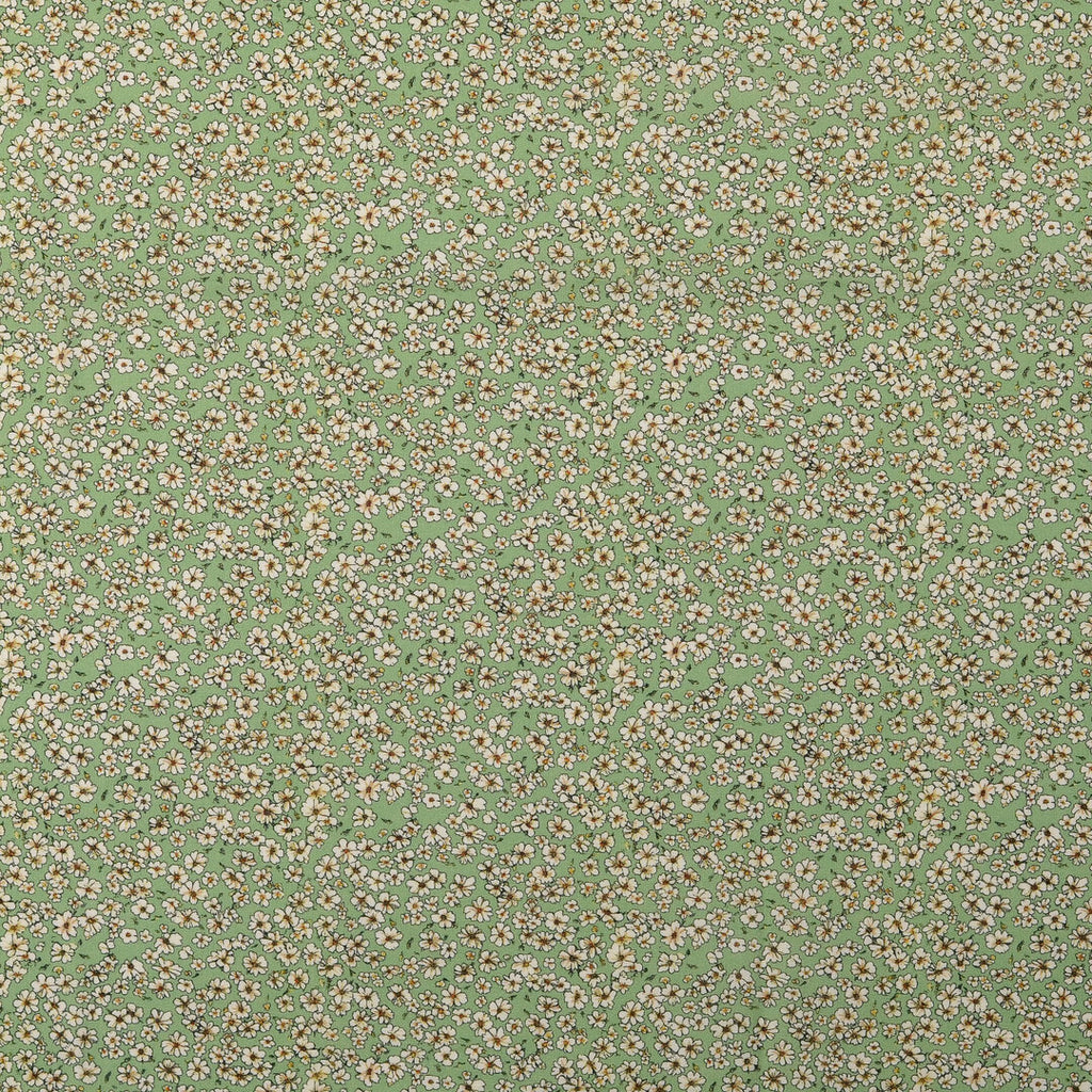 Baumwoll Voile "Blümchen" - lindgrün
