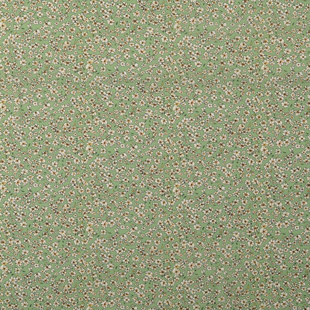 Baumwoll Voile "Blümchen" - lindgrün