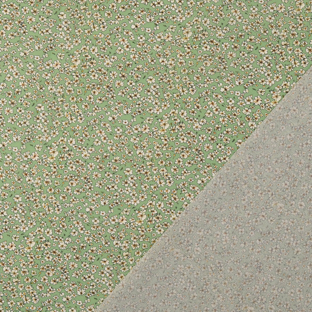 Baumwoll Voile "Blümchen" - lindgrün