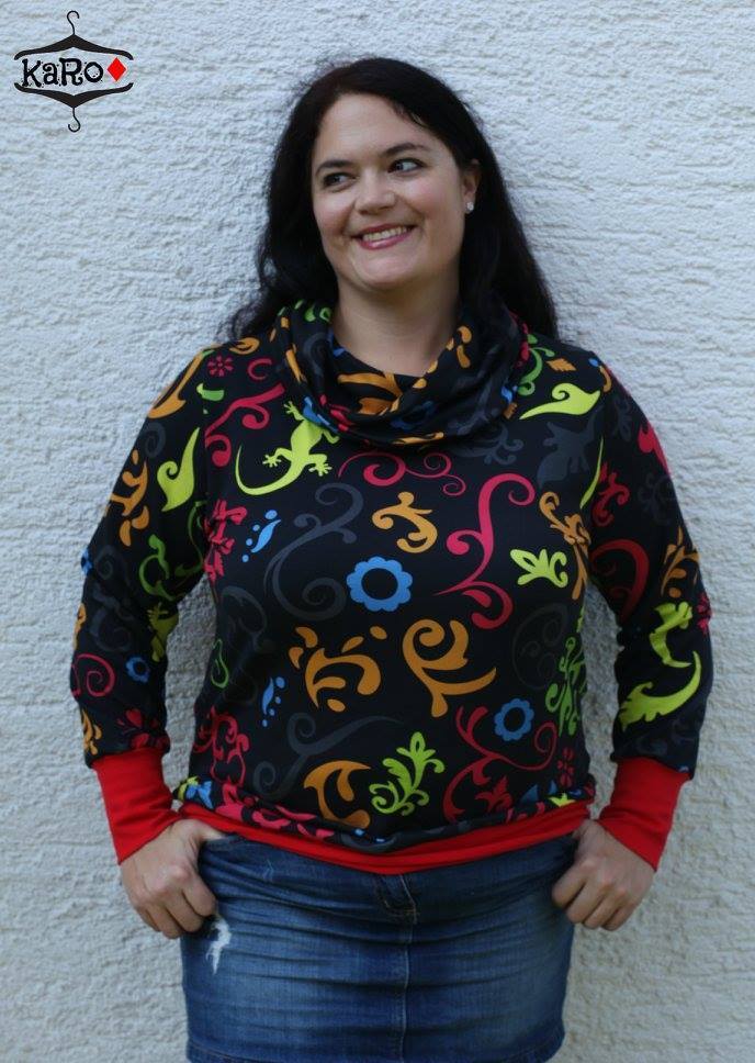 Designbeispiel: lillesol women No.32 Shirt mit Kuschelkragen