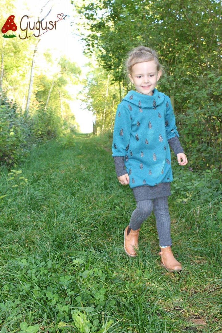 Designbeispiel: lillesol basics No.58 Shirt mit Kuschelkragen