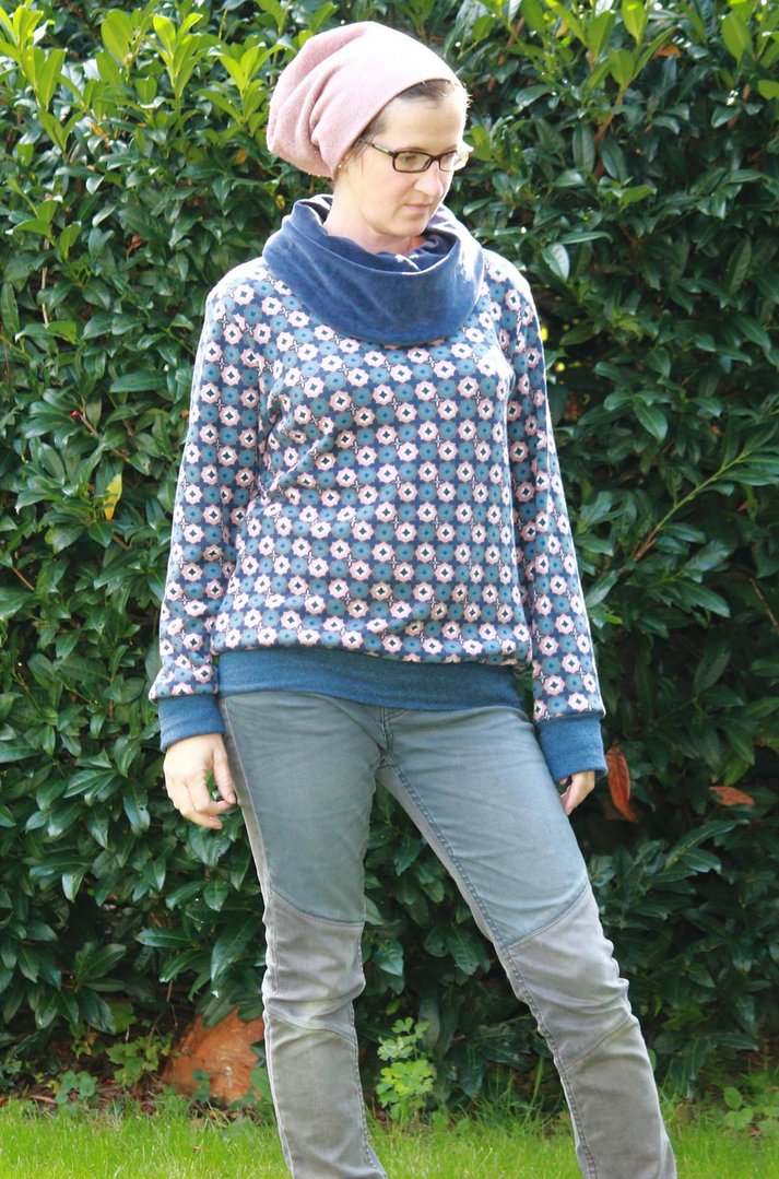 Designbeispiel: lillesol women No.32 Shirt mit Kuschelkragen