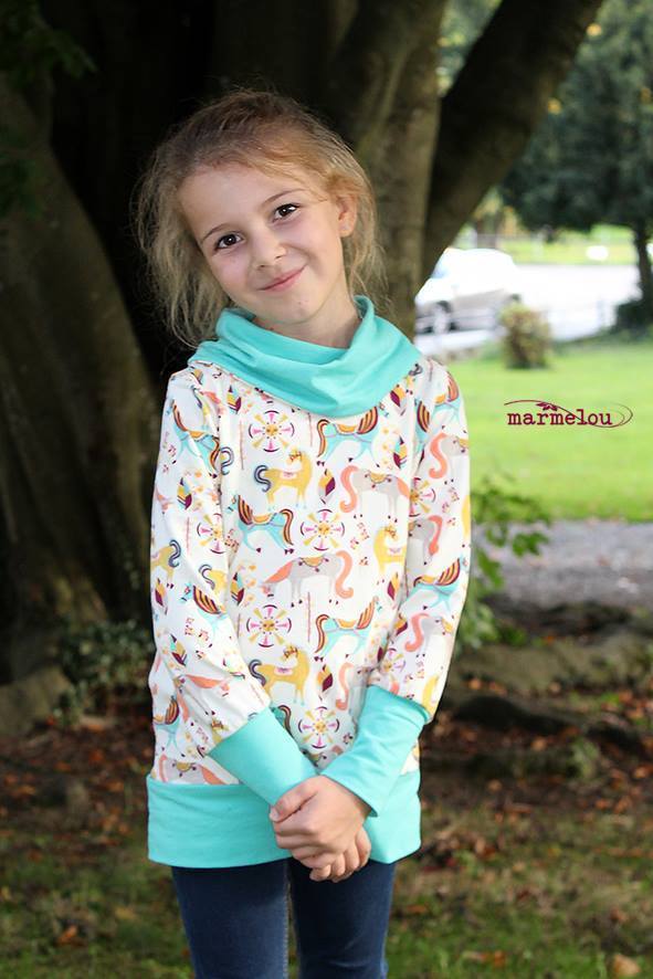 Designbeispiel: lillesol basics No.58 Shirt mit Kuschelkragen
