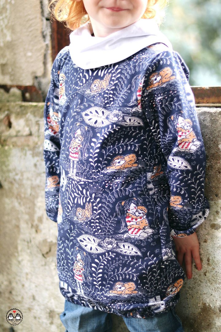 Designbeispiel: lillesol basics No.58 Shirt mit Kuschelkragen