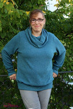 Designbeispiel: lillesol women No.32 Shirt mit Kuschelkragen