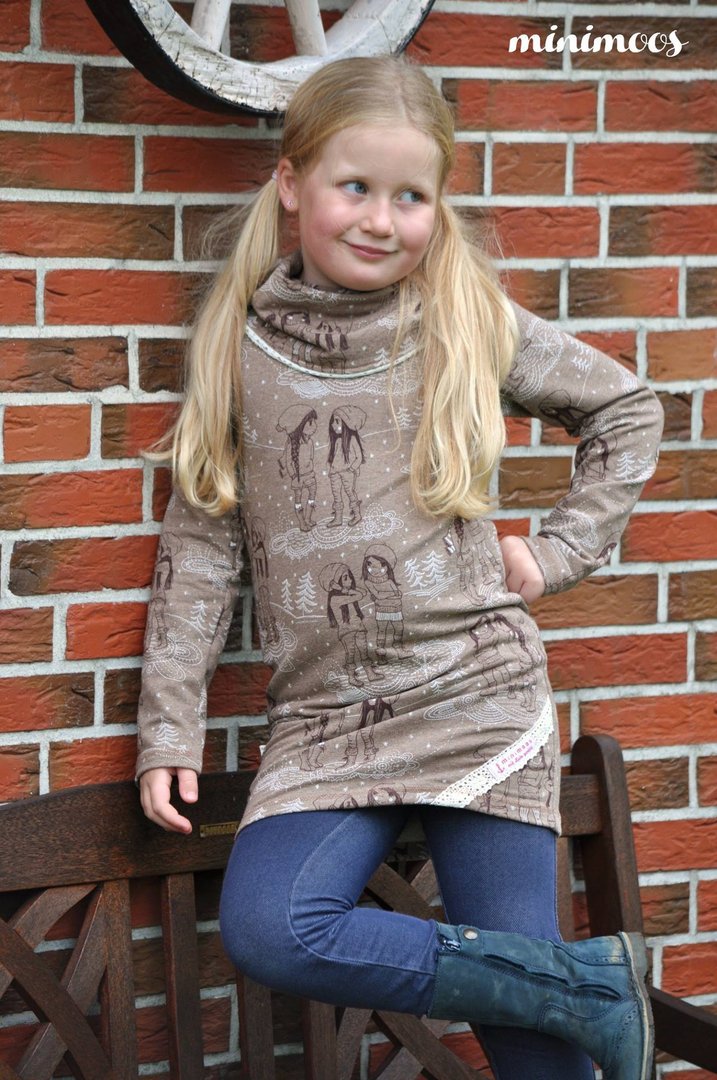 Designbeispiel: lillesol basics No.58 Shirt mit Kuschelkragen