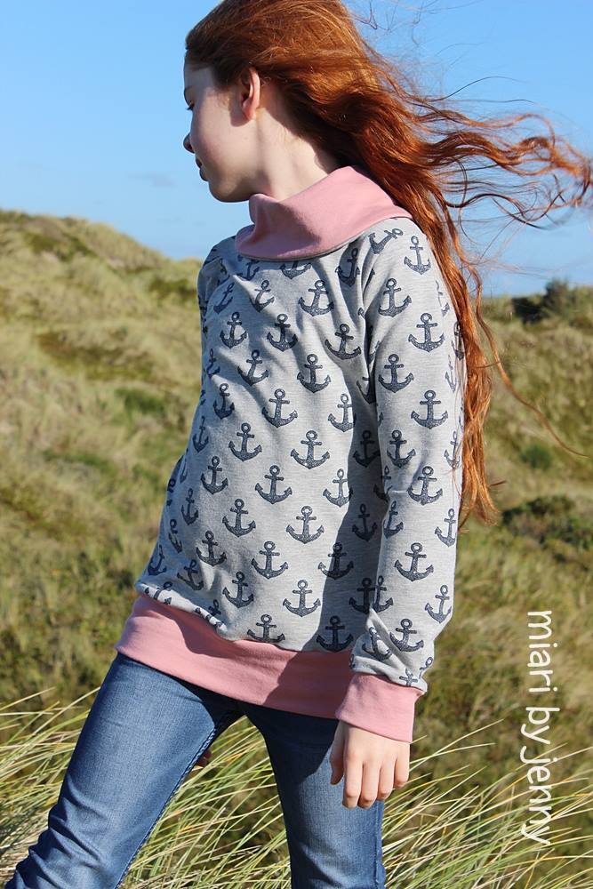 Designbeispiel: lillesol basics No.58 Shirt mit Kuschelkragen