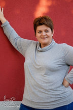 Designbeispiel: lillesol women No.32 Shirt mit Kuschelkragen