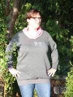 Designbeispiel: lillesol women No.32 Shirt mit Kuschelkragen