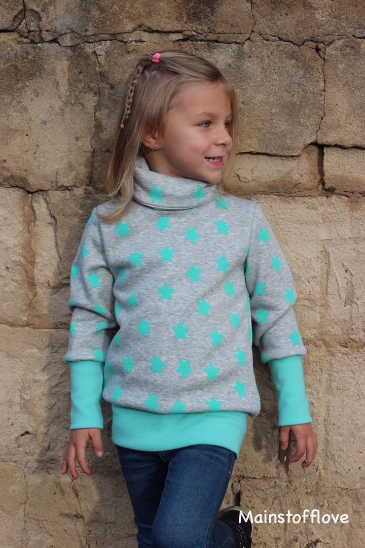 Designbeispiel: lillesol basics No.58 Shirt mit Kuschelkragen