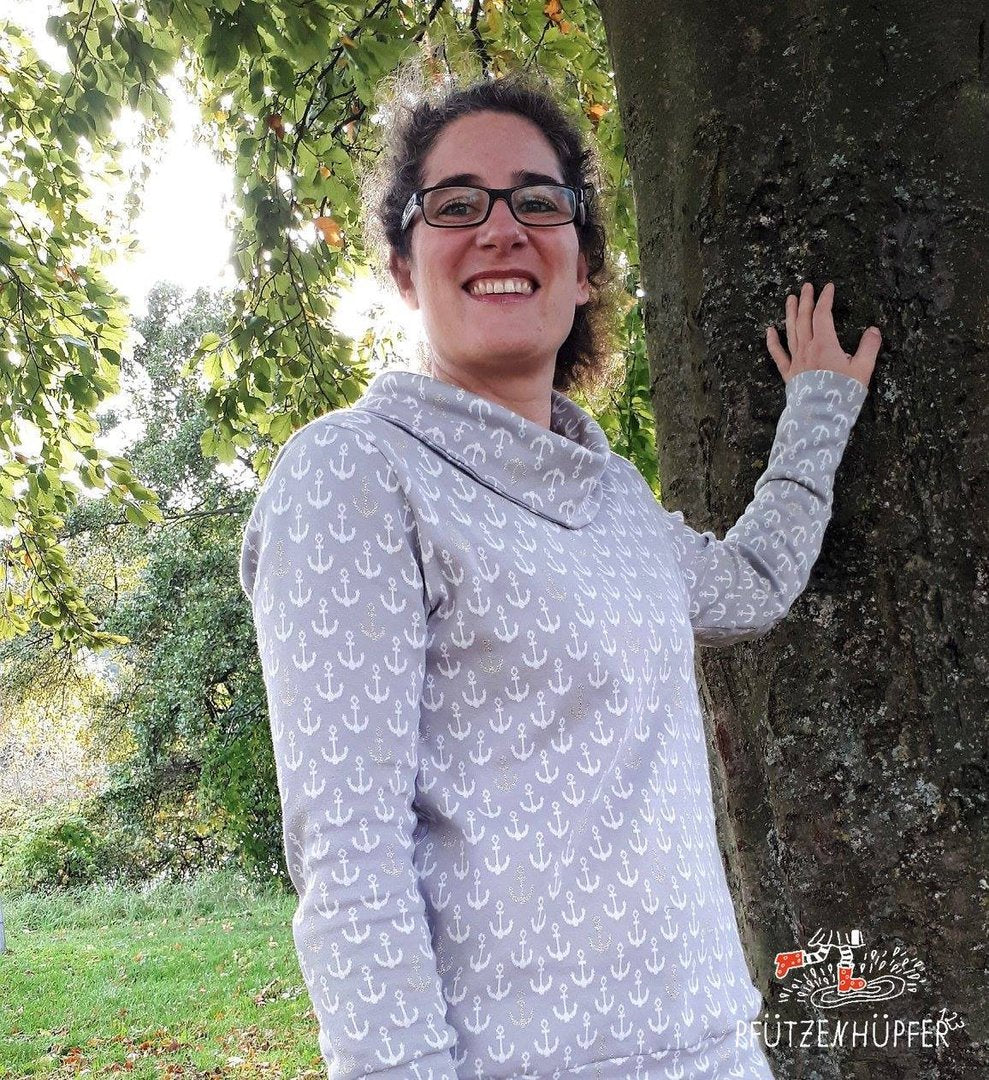 Designbeispiel: lillesol women No.32 Shirt mit Kuschelkragen