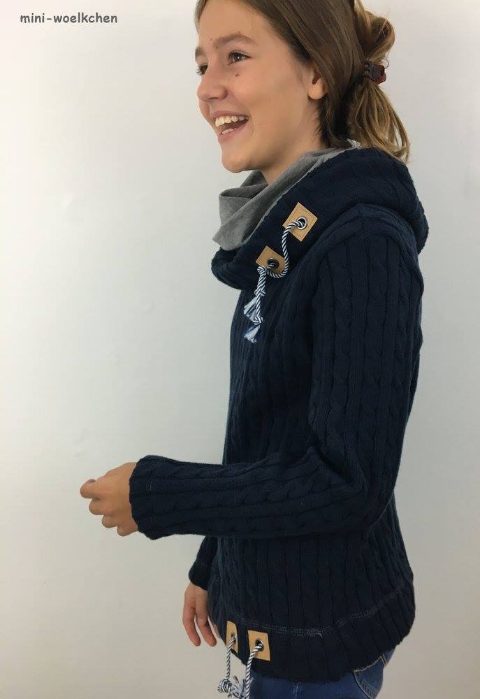 Designbeispiel: lillesol women No.32 Shirt mit Kuschelkragen