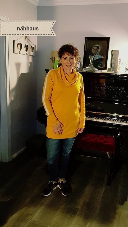 Designbeispiel: lillesol women No.32 Shirt mit Kuschelkragen