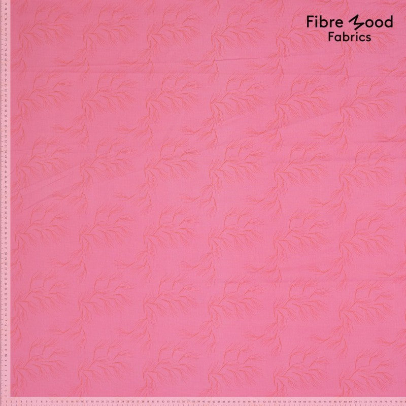 Baumwoll Popeline "Korallen" - rosa Fibre Mood *Videovorstellung*