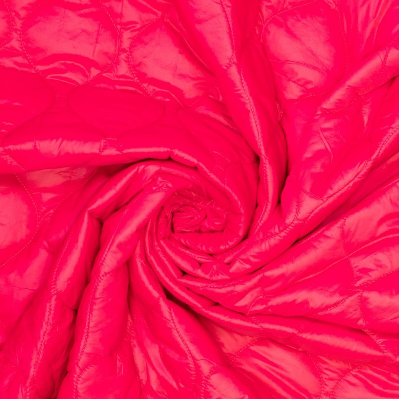 Wattierter Steppstoff leicht - matt pink *Videovorstellung*