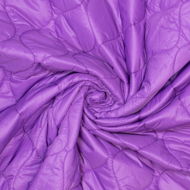 Wattierter Steppstoff leicht - matt purple *Videovorstellung*