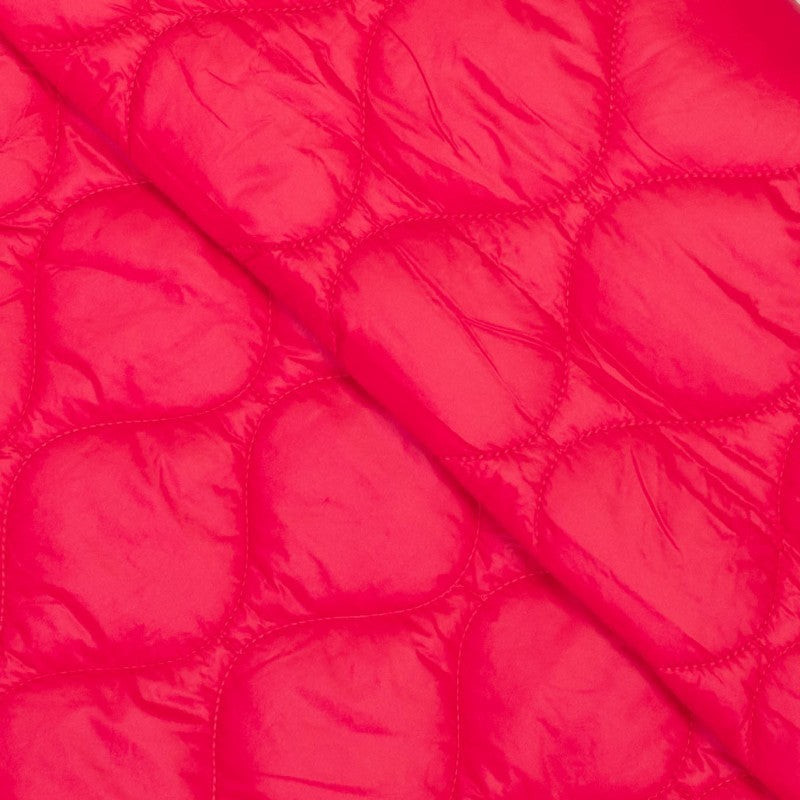 Wattierter Steppstoff leicht - matt pink *Videovorstellung*