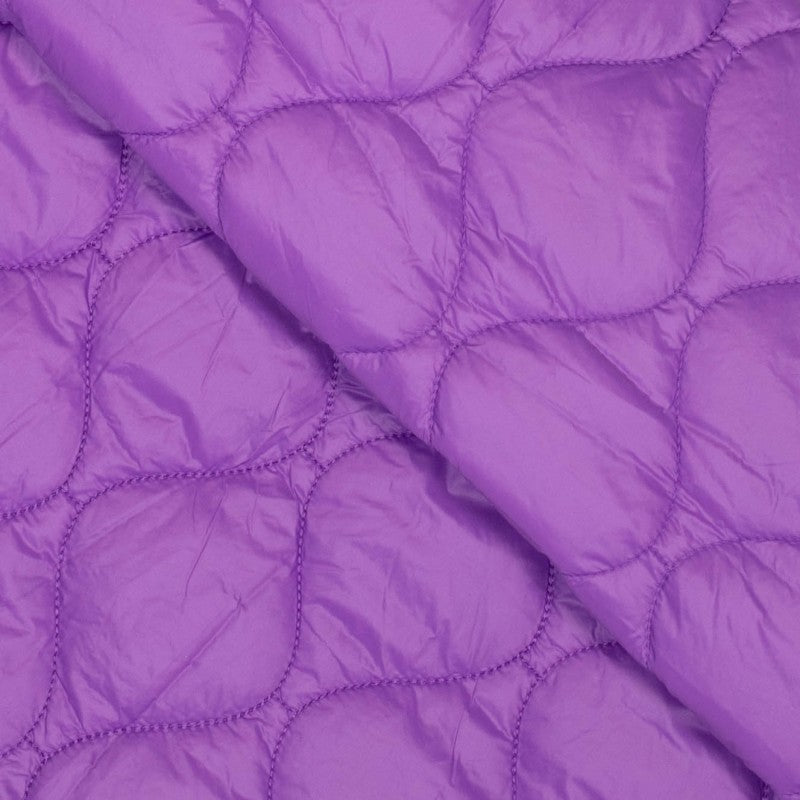 Wattierter Steppstoff leicht - matt purple *Videovorstellung*