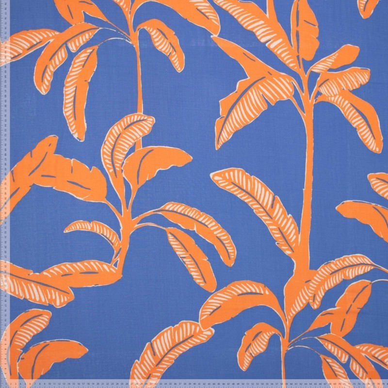 Viskose tropical - blau/orange *Videovorstellung*