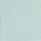 Baumwoll Seersucker Karos - hellblau/gelb