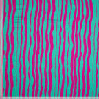 Viskose Satin "stripes" - fuchsia/smaragd *Videovorstellung*