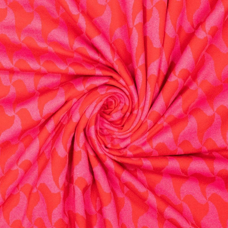 Jacquard Jersey "recycled" - pink/rot *Videovorstellung*