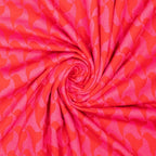 Jacquard Jersey "recycled" - pink/rot *Videovorstellung*