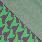 Jacquard Jersey "recycled" - grün/lila *Videovorstellung*