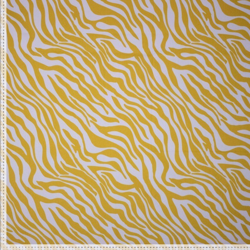 Sportstoff "Zebra" - senf/flieder