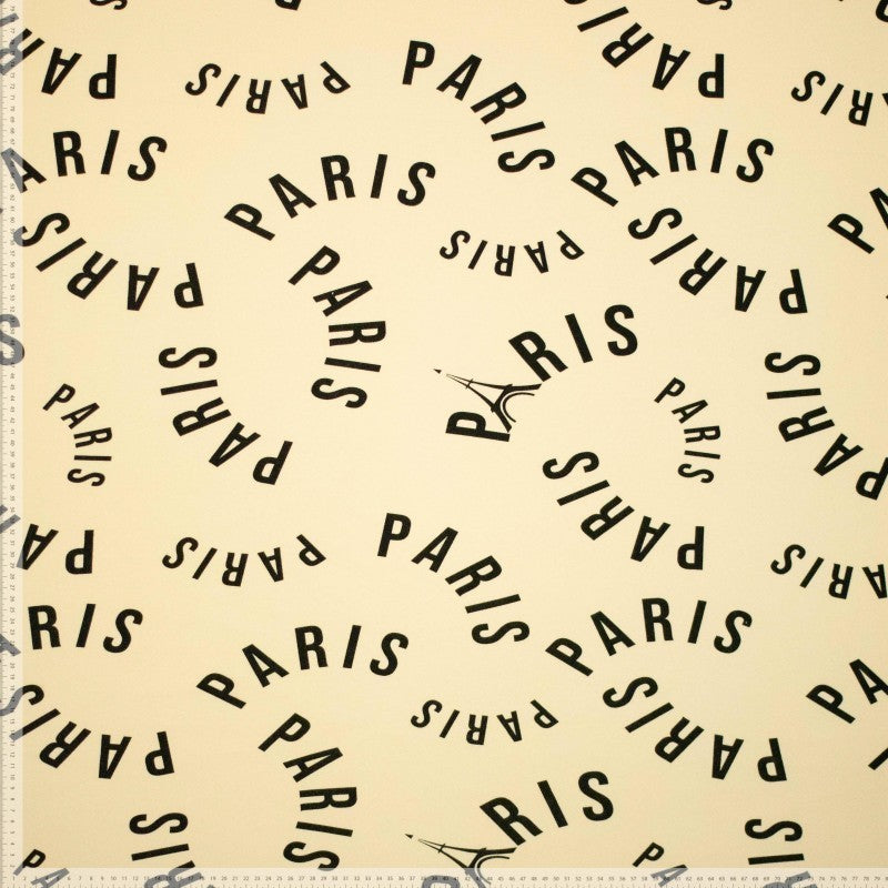 Kuschelsweat "Paris" - sand/schwarz *Videovorstellung"