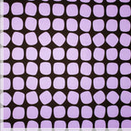 French Terry angeraut "Polka Dots" - braun/flieder *Videovorstellung*