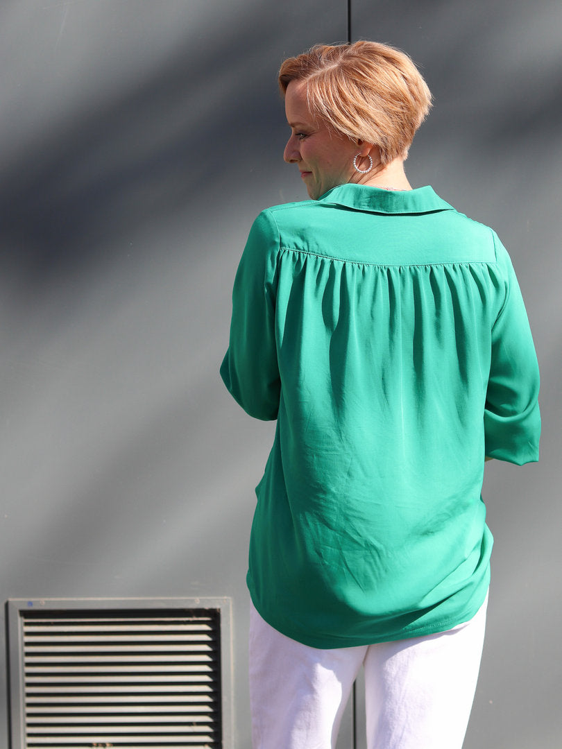 Viskose Popeline uni - rost