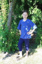 Ebook / Schnittmuster lillesol basics No.61 Volant-Bluse * mit Video-Nähanleitung *