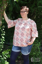 Ebook / Schnittmuster lillesol women No.35 Volant-Bluse * mit Video-Nähanleitung *