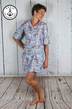 Ebook / Schnittmuster lillesol women No.35 Volant-Bluse * mit Video-Nähanleitung *