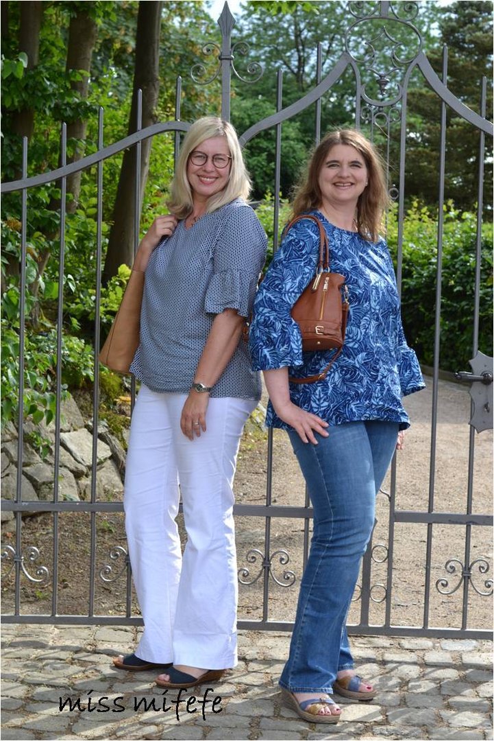 Ebook / Schnittmuster lillesol women No.35 Volant-Bluse * mit Video-Nähanleitung *