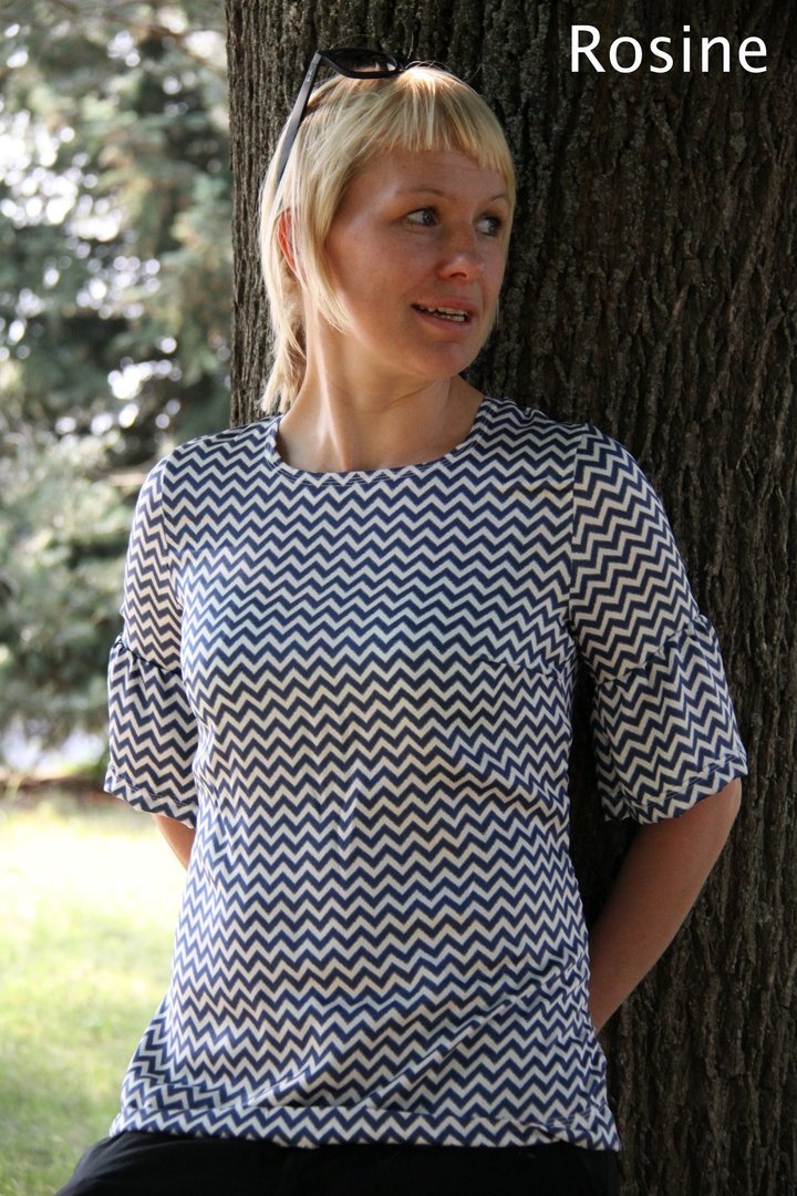 Designbeispiel: lillesol women No.35 Volant-Bluse