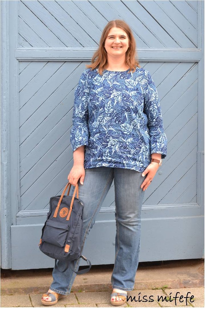 Designbeispiel: lillesol women No.35 Volant-Bluse