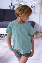 Designbeispiel: lillesol basics No.61 Volant-Bluse