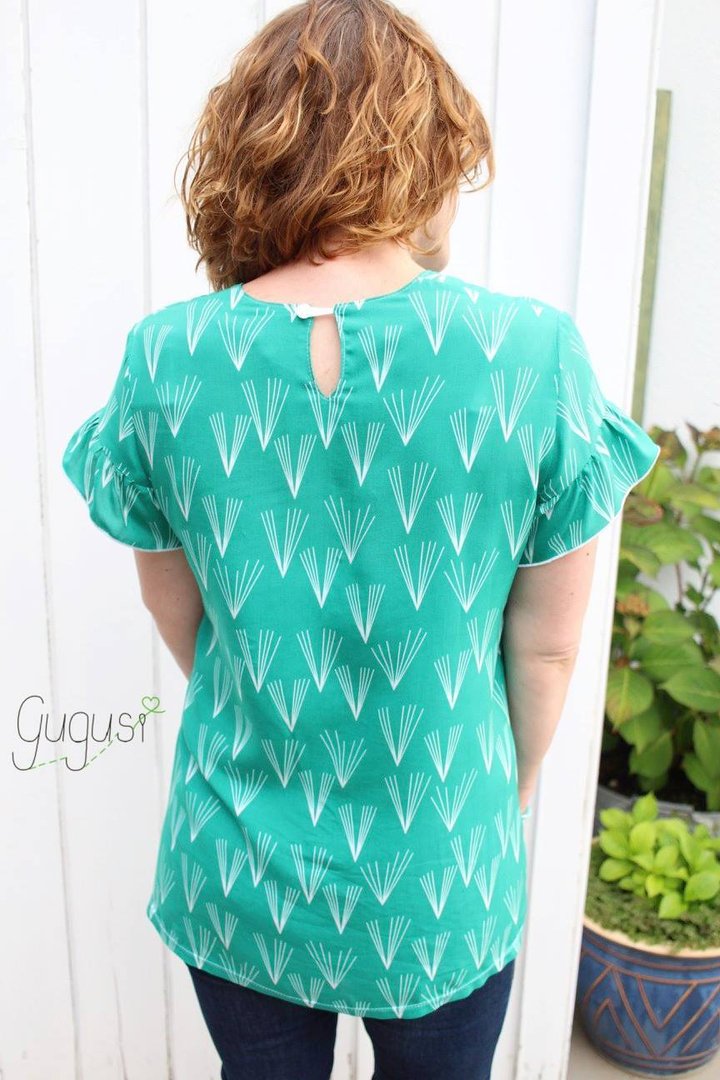 Designbeispiel: lillesol women No.35 Volant-Bluse