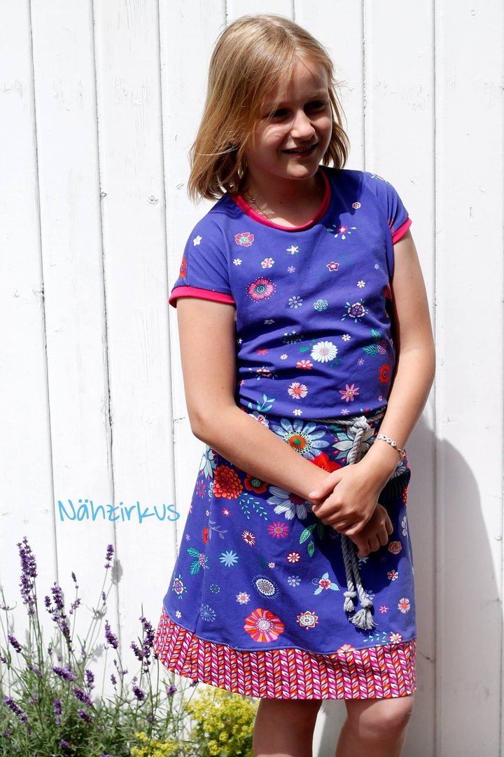 Designbeispiel: lillesol basics No.62 Jerseykleid & Shirt