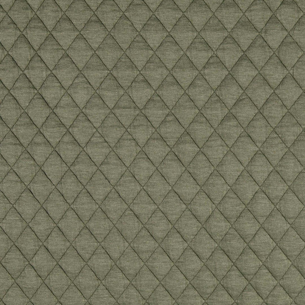 Jacquard Steppstoff Rauten dehnbar - oliv *Videovorstellung*