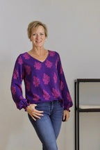 Designbeispiel: lillesol women No.84 Bluse "Violeta"