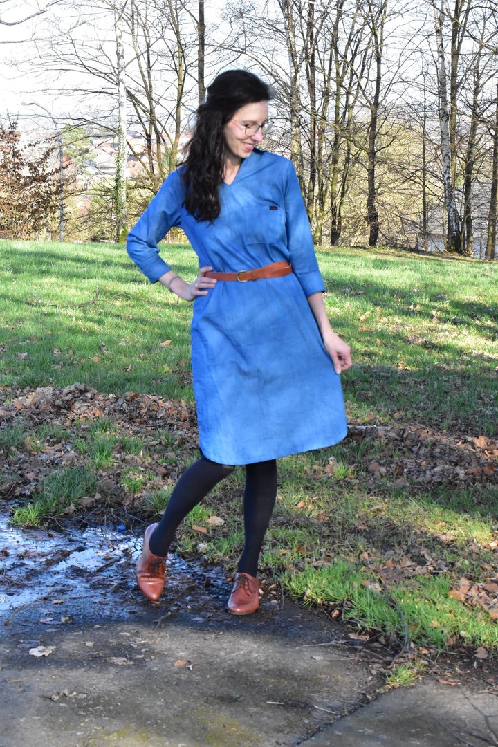Designbeispiel: lillesol women No.70 Blusenshirt & Kleid "Kaia" mit Video-Nähanleitung