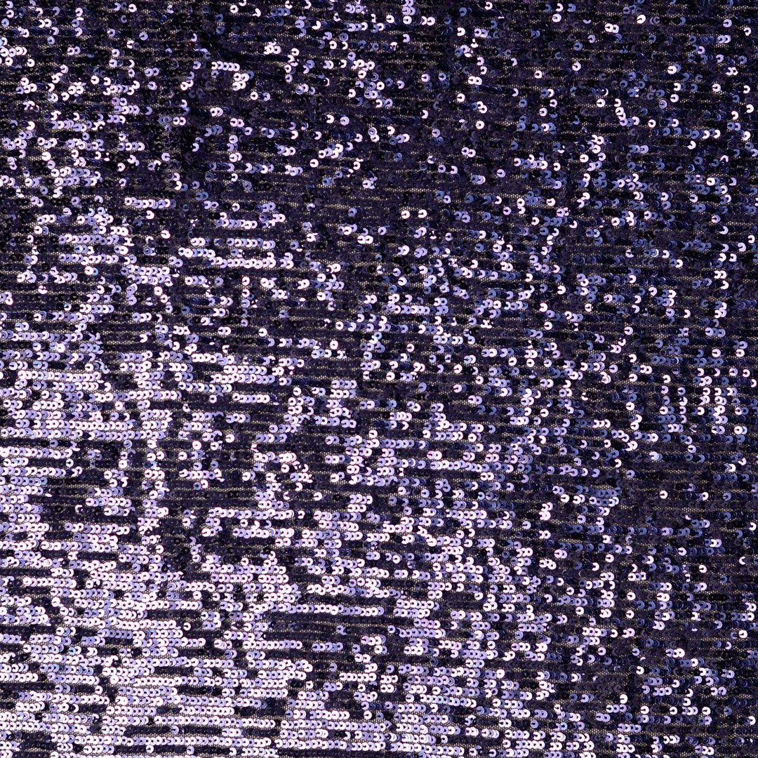 Dehnbarer Paillettenstoff - dunkelblau *Videovorstellung*