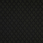 Jacquard Steppstoff Rauten dehnbar - schwarz *Videovorstellung*