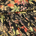 Viskose Twill - Blumen & Blätter *Videovorstellung*