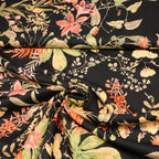 Viskose Twill - Blumen & Blätter *Videovorstellung*